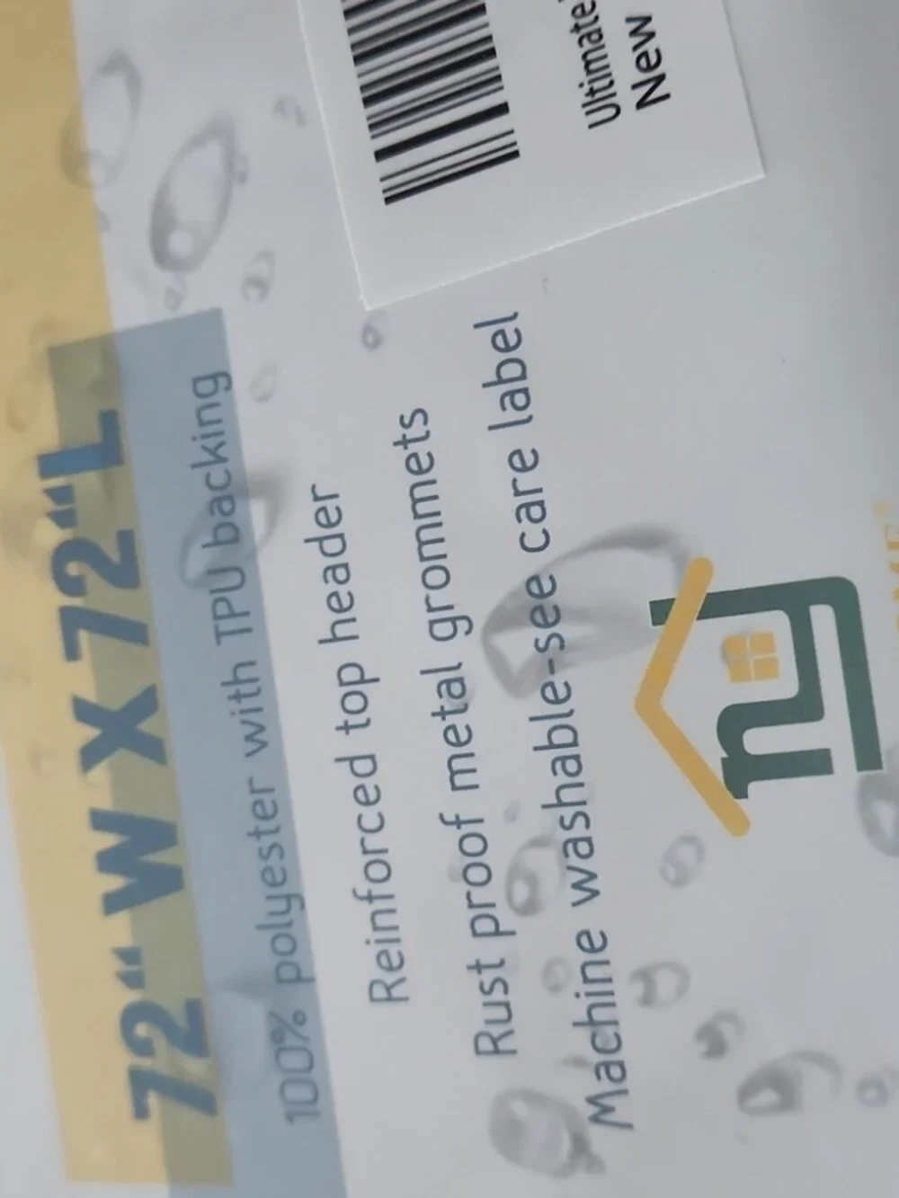 NEW Waterproof Thick Fabric Shower Curtain / Liner Breathable Brown Heavy Duty